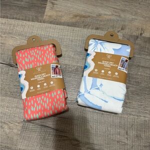NWT- Serenity Beach Quick Dry Beach Towels